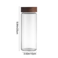 thumbnail image 3 of Dvkptbk storage jar Kitchen Storage Sealed Borosilicate Heatproof Glass Jar with Maple Wood Coffee Grain Tea Container, 3 of 7