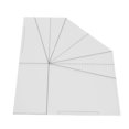 thumbnail image 1 of Acrylic Foldable Food Basket Sew Template, Transparent Handbag DIY Sewing Ruler, for Making Picnic Bag, Lunch Bag, Portable Food Basket, 1 of 7