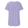 thumbnail image 3 of asjyhkr Plus Size T Shirts for Women Crew Neck Short Sleeve Loose Fitting Oversized Tees, 3 of 6