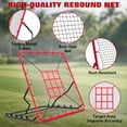 thumbnail image 2 of AKDSteel Filet de Rebond de Baseball Ajustable, 4 X 4,5 Pi, Filet de Rebond Robuste pour Frapper, Lancer sur le Terrain, Lancer, 5 Angles, Résistant aux UV, 2 of 7