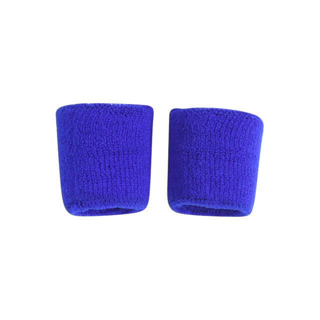 Terry Cloth 2 Pair ( 4 pieces ) Wristbands, Royal