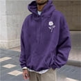 thumbnail image 2 of QIPOPIQ Chandail à Capuchon Graphique en Molleton pour Hommes Liquidation, 2 of 6