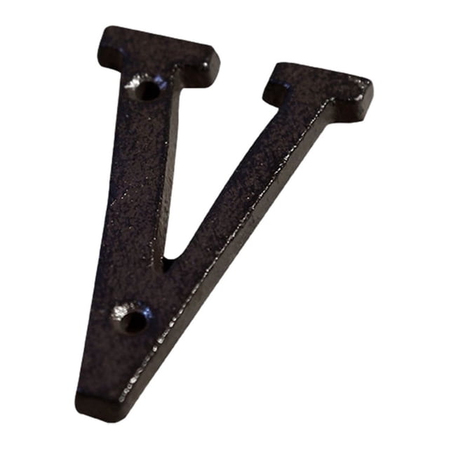 Transemion Durable And Rustproof Metal House Number Plaque For Stylish Door Decoration B17--V 1Set