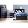 thumbnail image 3 of South Shore Step One Twin Mates Bed with 3 Drawers, in Pure Black, 3 of 9