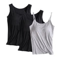 thumbnail image 1 of Uaswgudfs Ensemble de 3 Pcs pour Femmes Débardeur à Bretelles Réglables - Haut Sans Manches à Bretelles Fines avec Col Rond pour Tenue Décontractée et Entraînement Physique, 1 of 2