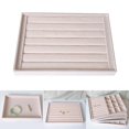 thumbnail image 3 of Velvet Jewelry Display Storage Tray, Stackable Accessories Storage, Watch Stud Show Case Organizer Style 04, 3 of 8