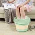 thumbnail image 1 of Cagogo Foldable Foot Bath Bucket, Portable Foot Spa Bucket With Massage Acupoints And Lid, Collapsible Foot Soaking Tub For Home Use, Deep Foot Bath Basin For Relaxation And Circulation, Foldable, 1 of 9