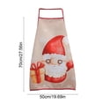 thumbnail image 3 of Todaioua Christmas Printed Apron for Adults with Adjustable Neck & Waist Straps - Waterproof Stain-Resistant Polyester Kitchen Pinafore for Holiday Cooking, Baking Parties, and Festive Home Decor​, 3 of 7