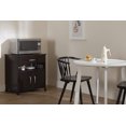 thumbnail image 3 of South Shore Axess Microwave Cart on Wheels, in Chocolate, 3 of 17