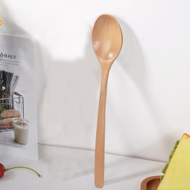 Boovnll Spoons, Wooden Spoon Fork Kitchen Cooking Utensil Tools Soup-Teaspoon Tableware, Kitchen Gadgets, Plastic Spoons, Spoon