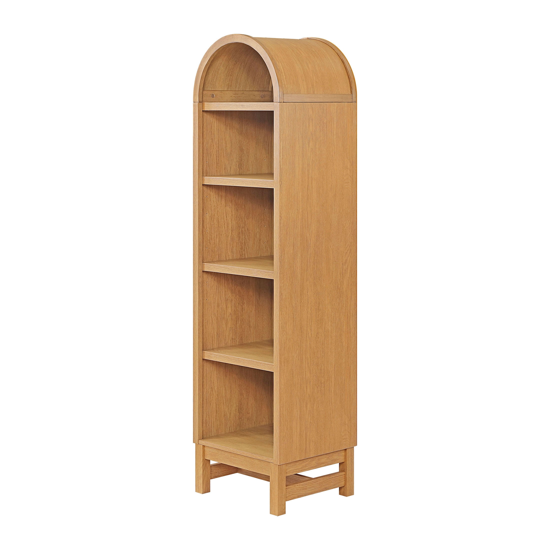 Better Homes & Gardens Juliet Narrow Arch Bookcase, Light Honey, for Adults