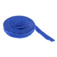 thumbnail image 2 of veasfak 1 Rouleau Picot Bord Dentelle Extensible Double Volant Ruban Couture Artisanat Bleu, 2 of 9