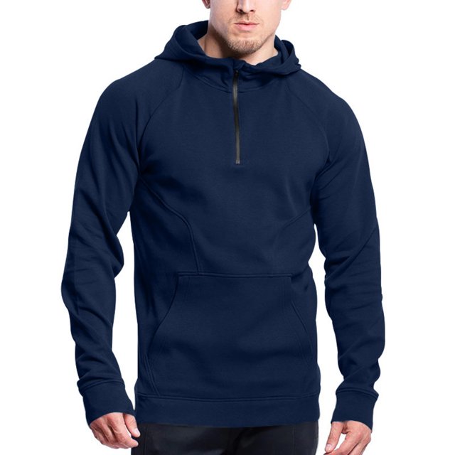 Birdeem Mode Décontractée pour Hommes Chandail-Over Couleur Unie Manches Longues Blouses à Capuche