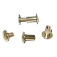 thumbnail image 1 of Chicago Vis de Fixation pour Matériel de Cuir Plaqué Nickel 3/8 Pouces - Lot de 10, 1 of 1