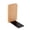 B#6429, variant on Wooden Bookends with Heavy-Duty Metal Base, Solid Beech or Walnut Wood, L-Shaped Desk and Shelf Book Holders, 4 Style Options for Home and Office Organization