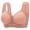 Orange, variant on biudgviw Wireless Bras for Women Comfort Front Closure Full Figure High Support Lift Push up Bralettes Soft Everyday Bras