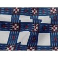 thumbnail image 4 of oneOone Tissu Jersey Viscose Check Tissu Imprimé Ikat par Yard 60 Pouces de Large, 4 of 5