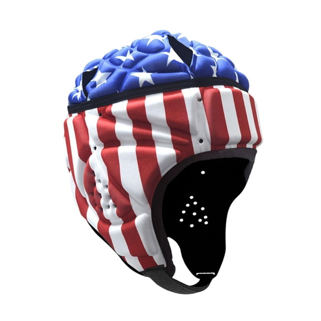 Almencla Casque de Rugby Respirant Doux Couvre-Chef de Rugby pour Drapeau Soccer Soccer Pichet