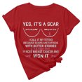 thumbnail image 1 of TIMIFIS Breast Cancer Awareness Shirts for Women Work Tops Short Sleeve Out Blouse Breast Awareness Letter Print Shirt T-Shirt Tops In OctoberFall/Winter, 1 of 6