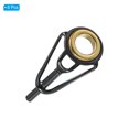 thumbnail image 3 of Unique Bargains 1.6mm Stainless Steel Fishing Rod Tip Repair Kit Pole Ring Guide Replacement, Golden 8 Pack, 3 of 5