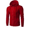 thumbnail image 1 of Penkiiy Chandails à Capuche Zippés Complets pour Hommes Course Athlétique Sport Chandail à Capuche Chandail en Molleton S Rouge, 1 of 2