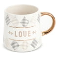 thumbnail image 1 of Thyme & Table Stoneware 20 fl oz Love Coffee Mug, White, 1 of 4