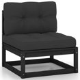 thumbnail image 3 of vidaXL 8 Piece Garden Lounge Set with Cushions Solid Wood Pine, 3 of 5