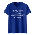 thumbnail image 3 of T-shirts Sarcastiques pour Femmes - Phrases Drôles Graphiques, Polyester Spandex, Manches Courtes, Col Rond, Parfait pour Offrir en Cadeau, 3 of 4
