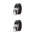 thumbnail image 4 of Langgg Mens Belt Handmade With Meticulous And Precise Craftsmanship For Any Occasion L63 Chromium Black 2Set, 4 of 6