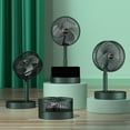 thumbnail image 2 of TopLLC Portable Fan Stretchable Fan, Fan Portable, 3 Speeds Desktop Table Fan, Plug In Power Fan, Rotation Strong Wind, Quiet Small Fan For Home Desktop Office Strong Airflow Cooling Fan, 2 of 6