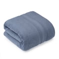 thumbnail image 1 of hometrends Solid 100% Cotton Bath Sheet, 1 Piece, 550 GSM, Highly Absorbent & Soft Bathsheet, Light Navy Blue, 1 of 3