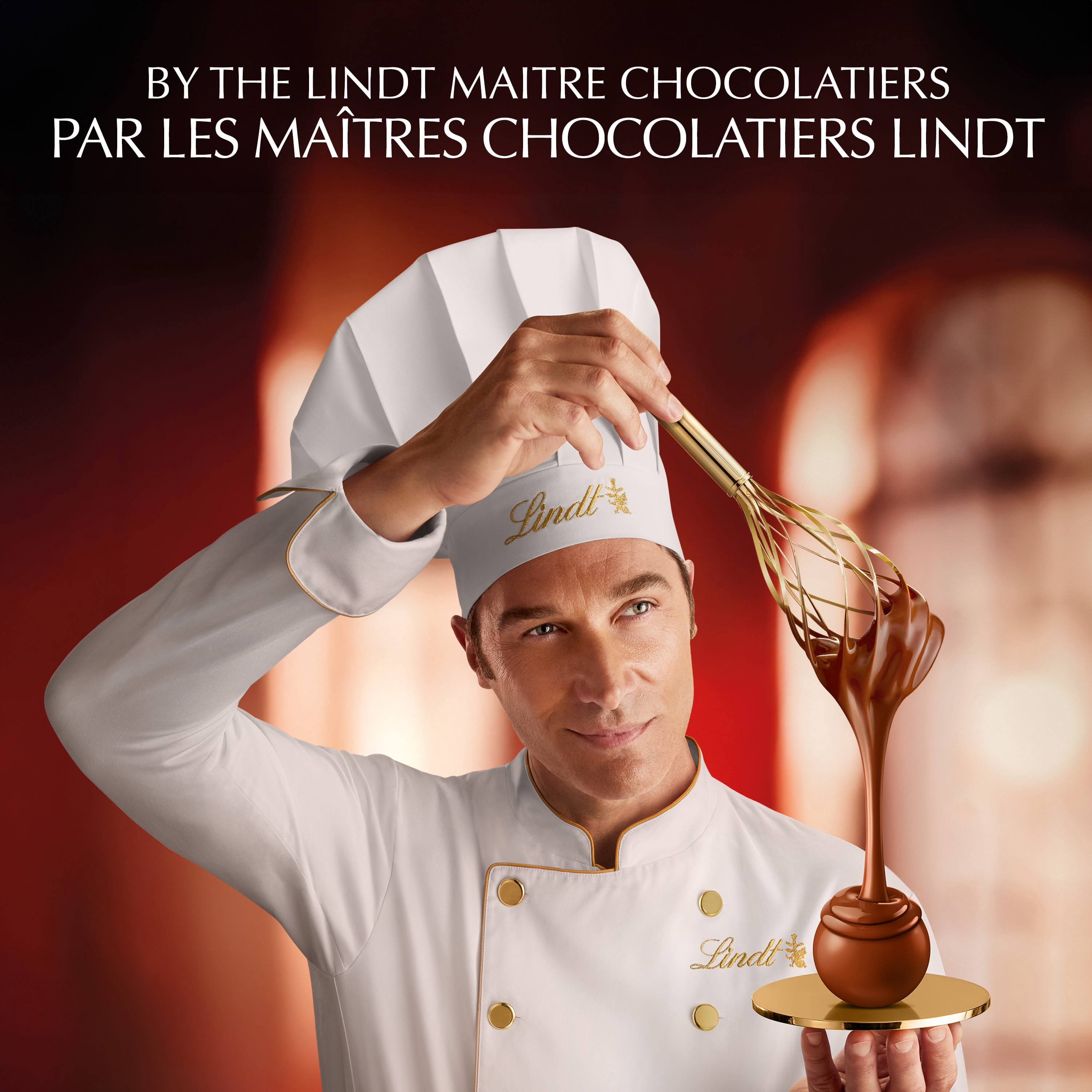 Lindt LINDOR Assorted Milk and Dark Chocolate Truffles, 120g Box