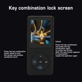 thumbnail image 4 of Lecteur MP3 MP4, Lecteur de Musique Numérique USB avec Écran HD 1.8 Pouces, Mémoire 8 Go 64 Go Extensible, Lecteur de Musique MP3 Portable Sans Perte avec Lecture pour Sports Course Voyage, 4 of 8