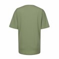 thumbnail image 5 of Yuyuzo Hauts pour Femmes T-Shirts à Manches Courtes T-Shirts à Col Rond T-Shirts Couleur Unie T-Shirts Amples Hauts Blouses, 5 of 5