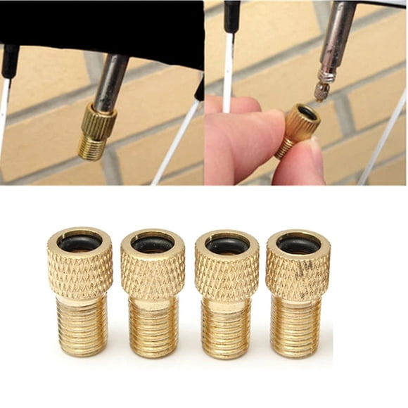 WIFKLSIIPG 4PCS Presta to Schrader Adaptors Bicycle Pump Tire Air Inflator Valve Connectors
