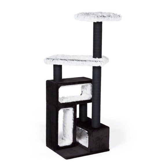 Prevue Pet Kitty Poer Paws Domino Black and White