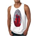 thumbnail image 1 of Qertyioot Nouvelle Mode Décontractée Débardeur d'Été pour Homme à Imprimé Floral Sport à Col Rond T-Shirts Basiques, 1 of 3