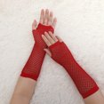 thumbnail image 5 of Unique Bargains Gants Résille Sans Doigts Longueur Coude pour Femmes 2 Paires, 5 of 5