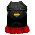 thumbnail image 1 of I Have 2 Mommies Screen Print Dog Dress Black With Red Xs, 1 of 1