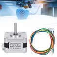 thumbnail image 4 of 4 Wires Accessory Equipment, Easy To Install 17 Stepper Motor, Alloy Stepper Motor, Engraving Machines For Electronic Product 3D Printer  Printers, 4 of 8