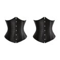 thumbnail image 2 of maskred Shapewear Corset à Lacets et Confortable Noir 5XL 2Set Femmes, 2 of 6