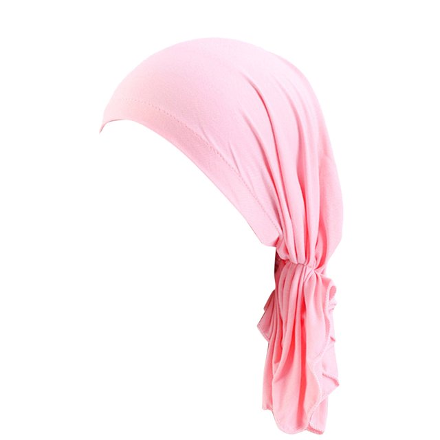 Chapeau Tressé Réversible Ajustable pour Femmes avec Perles, Style Musulman, Volant, Cancer, Bonnet Enveloppant, Bonnets de Nuit, Doublé Satin, Bonnets pour Cheveux