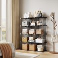 thumbnail image 1 of EDTara Modular Wire Cube Storage Organizer, 12-Cube Metal Grid Shelf Unit for Closet, Books, Office, or Entryway, 1 of 8
