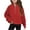 Navy, variant on Milgrthf Girls Half Zipper Sweatshirts Cute Trendy Fall Pullover Crop Tops for Teen Girls Long Sleeve Sweater Clothes Thumb Hole Red 130/7Y