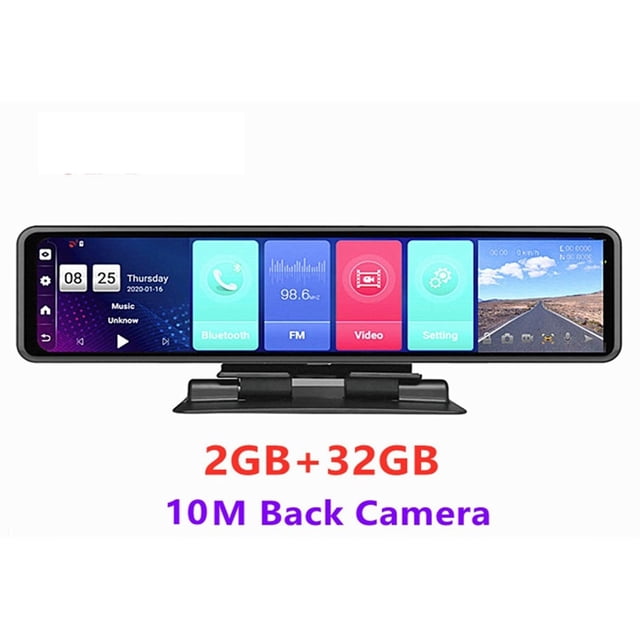 12 Inch Car Mirror 8.1 Dvr Dash Camera 1080P Dual Camera GPS Navigation ADAS Remote Car Video Surveillance ,Clear Images
