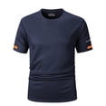 thumbnail image 2 of Mens Gym T-Shirts Summer Athletic Quick Drying Workout Top Compression Fit Short Sleeve Crew Neck Running Basketball Shirt, 2 of 4