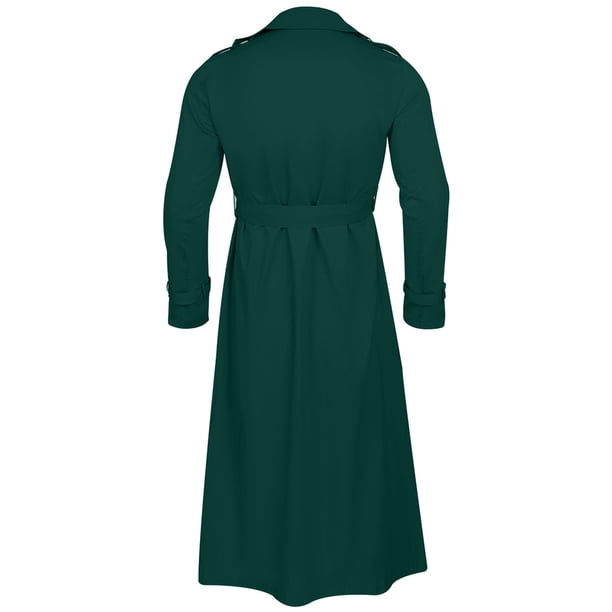IROINNID Mens Trench Coat Discount Loose Winter Long Trench Coat