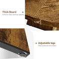 thumbnail image 3 of Farmhouse Dining Table, 47 Inch Round Kitchen Table for 4, Industrial Dinner Table with Wooden Top and Metal Base for Home Dining Room or Living Room（No Chairs）, 3 of 8