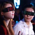 thumbnail image 3 of Shining Light Up LED Glasses Bluetooth App Programmable Display Screen Rgb Luminous Glasses for Party,Halloween,1 x light up glasses,Black, 3 of 8