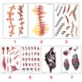 thumbnail image 4 of CAROOTU Halloween Stickers Waterproof Simulation Scratches Scars Bite Marks Simulation Fake Wound Tattoo, 4 of 7